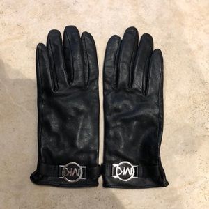 Michael Kors Women’s Genuine Leather Gloves, Size Small
